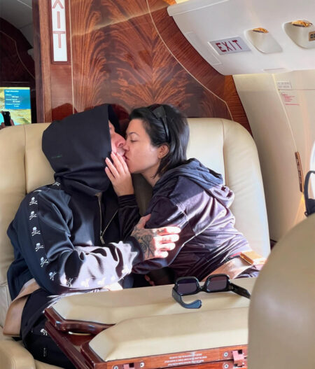 Couple on a plane
