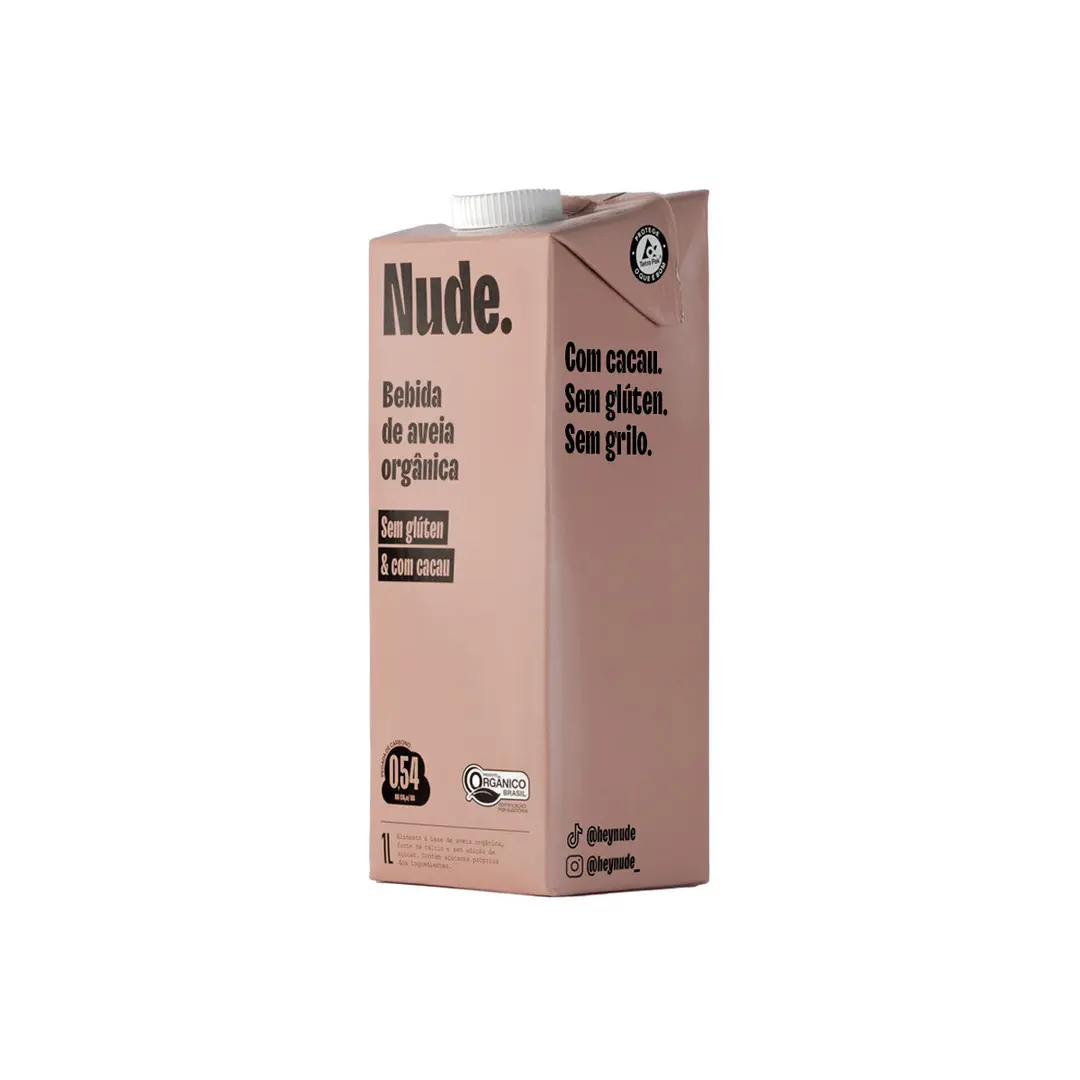 Nude Cacau Bebida de Aveia Orgânica 1l